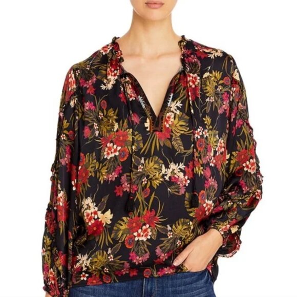 Johnny Was Workshop Bohemian Floral Blouse Size S - Picture 12 of 12